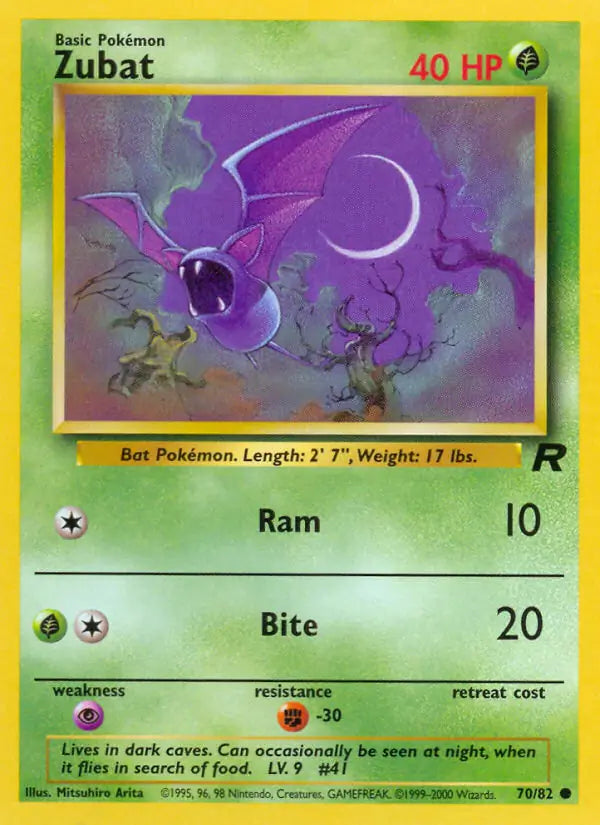 Zubat 70/82 Team Rocket