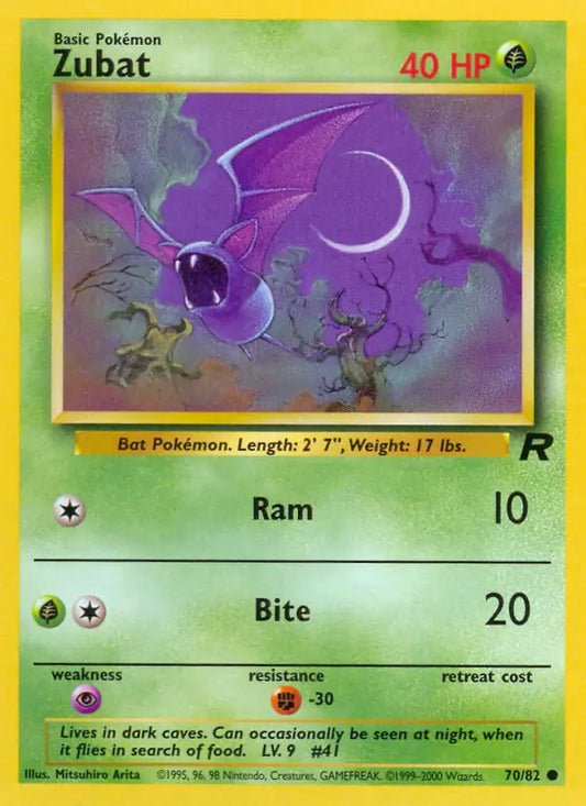 Zubat 70/82 Team Rocket
