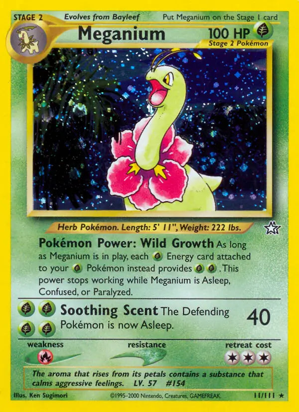 Meganium (11) 011/111 Neo Genesis [Unlimited]
