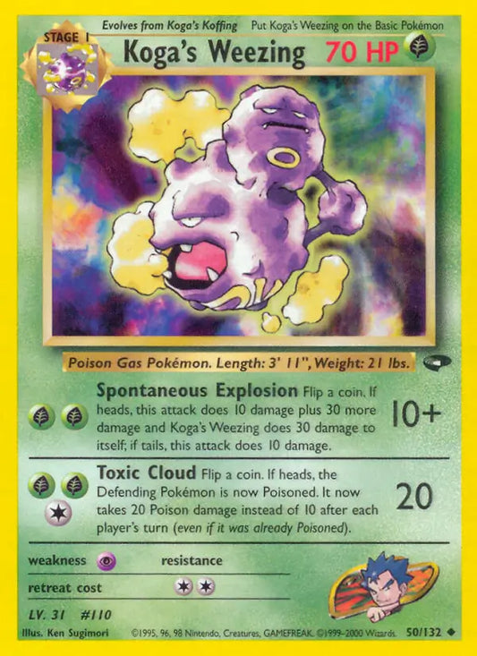 Koga's Weezing 050/132 Gym Challenge [Unlimited]