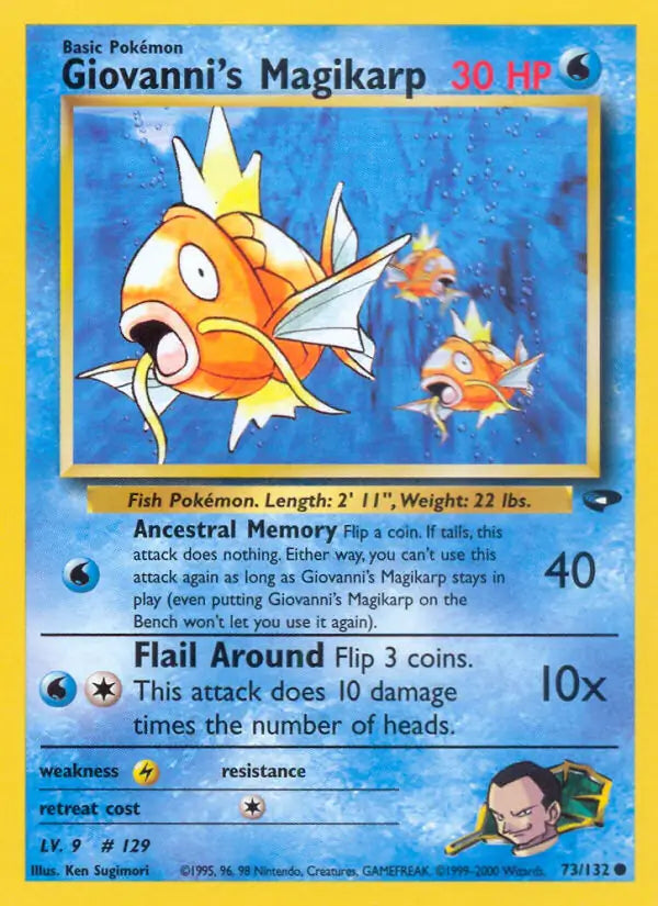 Giovanni's Magikarp 073/132 Gym Challenge [Unlimited]