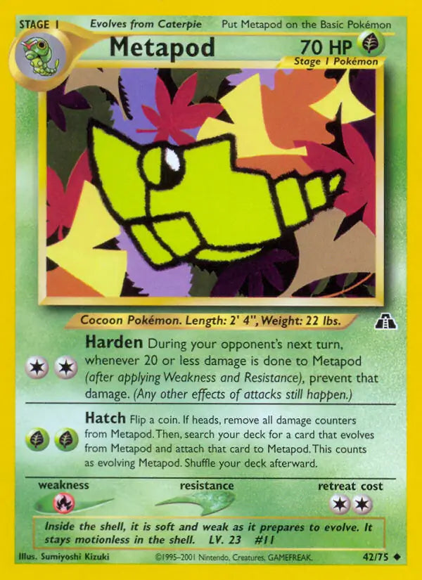 Metapod 42/75 Neo Discovery [Unlimited]