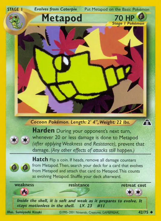 Metapod 42/75 Neo Discovery [Unlimited]