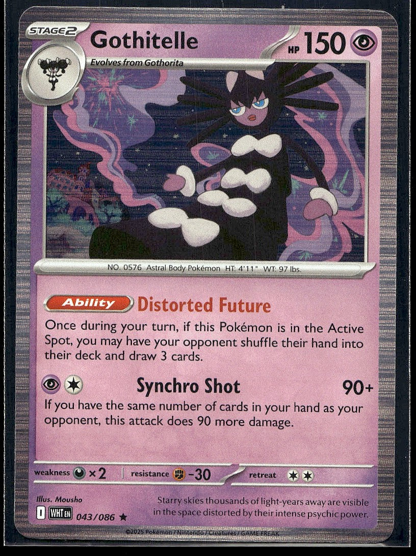 Gothitelle 043/086 SV: White Flare Holo LP