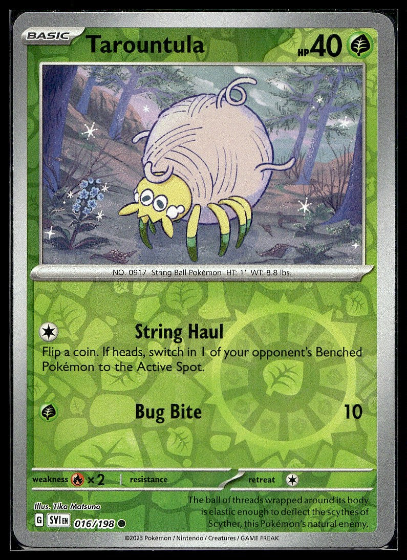 Tarountula - 016/198 SV01: Scarlet & Violet Base Set Reverse Holo LP