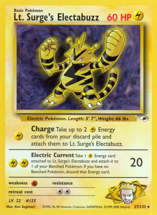 Lt. Surge's Electabuzz (27) 027/132 Gym Heroes [Unlimited]