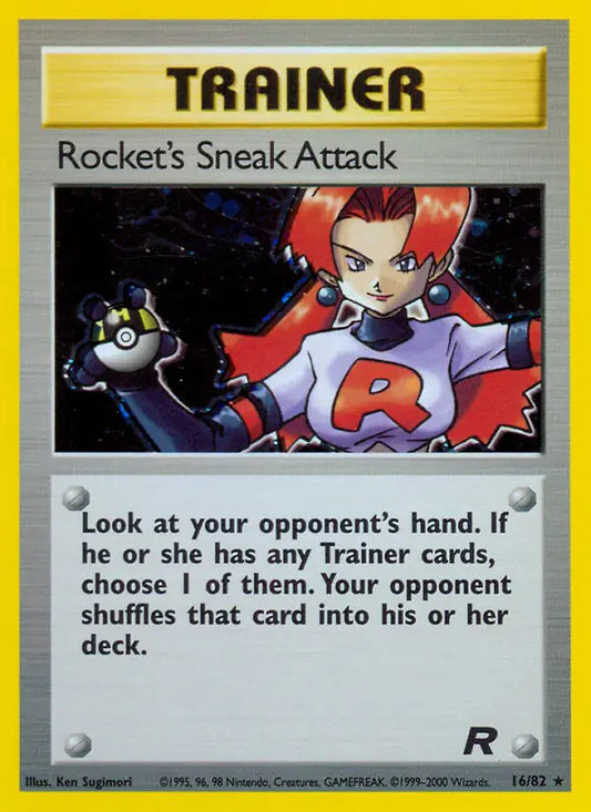 Rocket's Sneak Attack (16) 16/82 Team Rocket