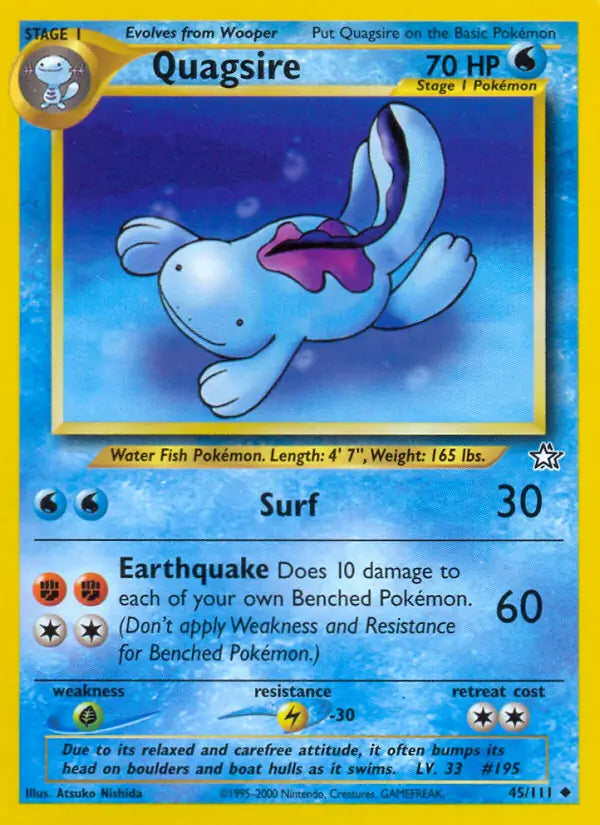 Quagsire 045/111 Neo Genesis [Unlimited]